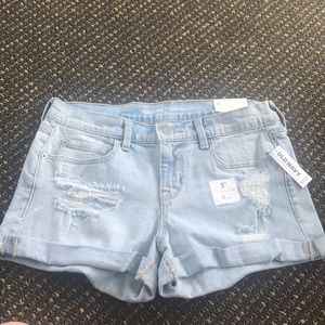 Old navy boyfriend jean shorts